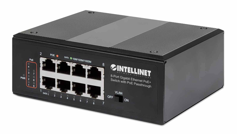 8-port PoE+ Gb switch PoE passthrough - 561624