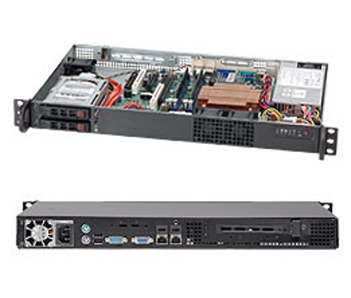 SuperMicro SC510 T-203B - Rack - 1U - Micro-ATX - SATA/SAS - CSE-510T-203B