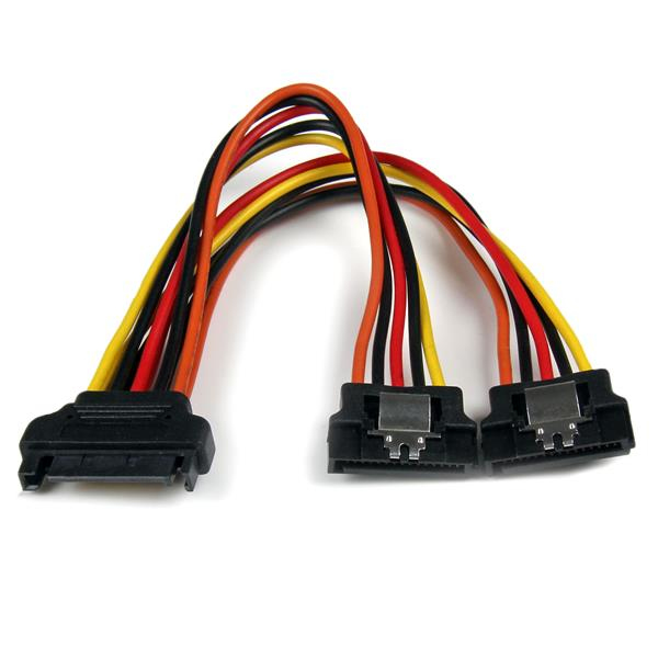 StarTech 6in Latching SATA Power Y Splitter Cable - PYO2LSATA