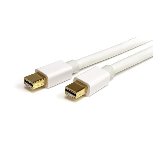 StarTech Mini DisplayPort Cable 1.2 - MiniDP 4k - male/male - DisplayPort cable - Mini DisplayPort (M) - Mini DisplayPort (M) - 3.0m - white (MDPMM3MW) - MDPMM3MW