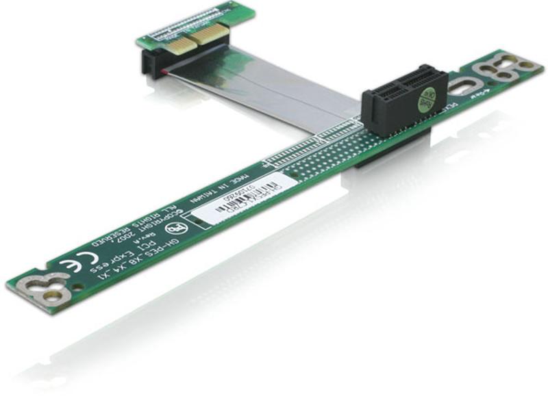 Delock Riser Card PCIe x1 with Flexible Cable - Riser Card (41752) - 41752