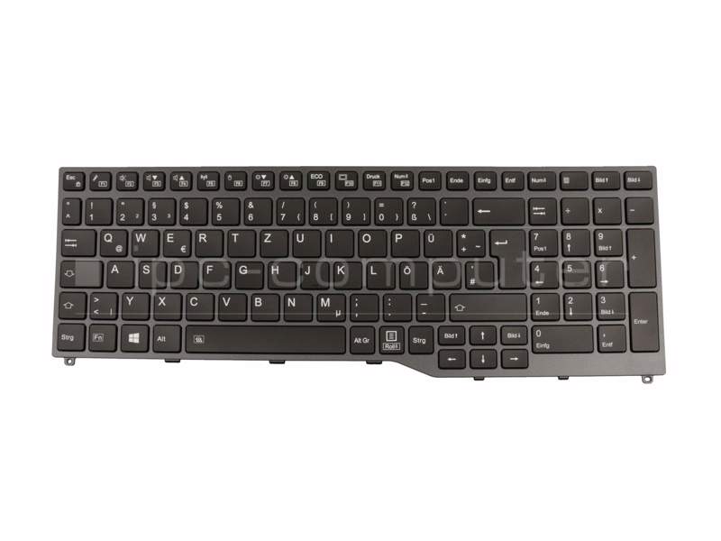 Fujitsu CP724633-01 Clavier noir/gris avec clavier