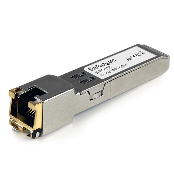StarTech Cisco SFP-GE-T Compatible SFP Transceiver Module - 1000BASE-T - Copper - 1250 Mbit/s - SFP - SFP - 100 m - IEEE 802.3ab - SFPC1110