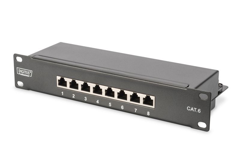 Panneau de brassage DIGITUS CAT6 8 ports