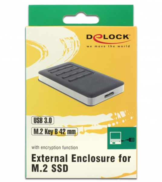 Delock 42594 - External Enclosure M.2 Key B - 42594