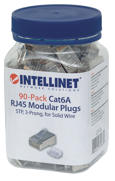 Lot de 90 fiches modulaires RJ45 Cat6A - STP
