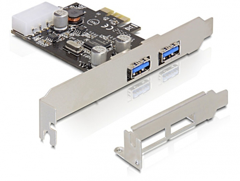 Carte PCIe Delock > 2x USB3.0 - Adaptateur USB
