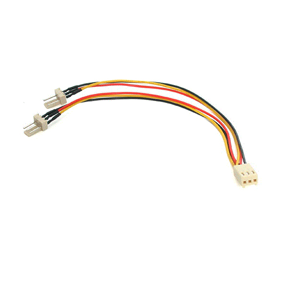 StarTech.com Molex 3pin Y-Kabel für Lüfter - Netzsplitter für Lüfter - 3 PIN Internal Power (W) - 3 PIN Internal Power (M) - 15 cm (TX3SPLITTER) - TX3SPLITTER