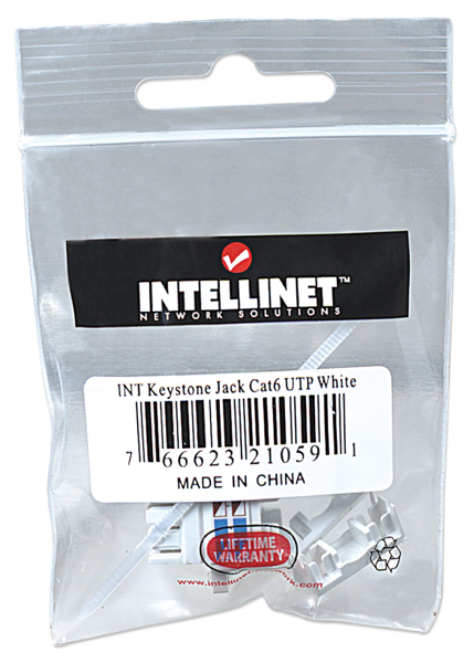 Cat 6 modulær jack UTP Keystone Jack - 210591