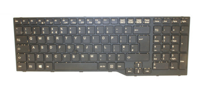 Fujitsu CP672257-XX Spanish Keyboard Matte Mouse-Stick