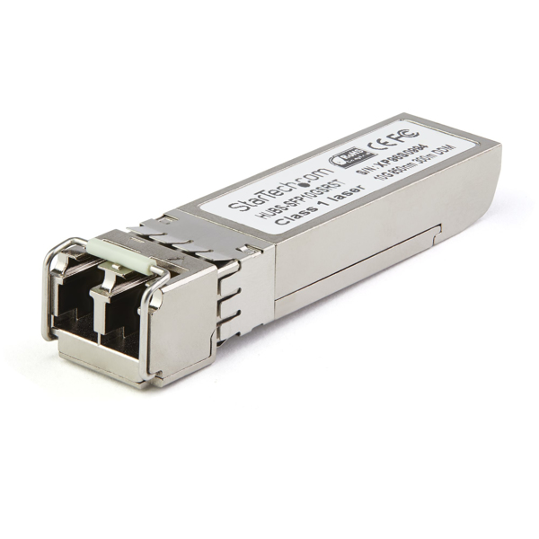 StarTech.com SFP10GSREMST Transceiver Modul (SFP+ Module, 10GBase-SR Dell EMC kompatibel, Glasfaser, 850nm, LC Multimode mit DDM) - SFP+-Transceiver-Modul (gleichwertig mit: Dell EMC SFP-10G-SR) - 10 GigE - 10GBase-SR - LC Multi-Mode - bis zu 400 m - 850 nm - SFP10GSREMST