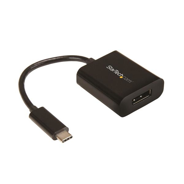 StarTech USB C to DisplayPort Adapter 4K 60Hz, USB Type-C to DP 1.4 Monitor Video Converter (DP Alt Mode), Thunderbolt 3 Compatible, Limited Stock, see similar item CDP2DP14B - DisplayPort adapter - USB-C to DisplayPort - 14 cm - CDP2DP