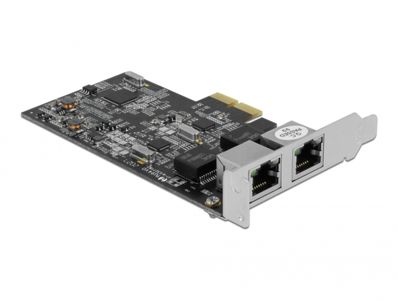 Delock PCIe x2 card to 2 x RJ45 2.5 Gigabit LAN RTL8125 - 89530