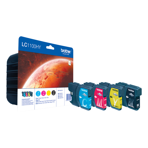 Brother LC1100HY Value Pack - 4-pack - LC1100HYVALBPDR