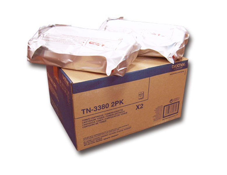 Brother TN3380 2PK - paquet de 2 - noir