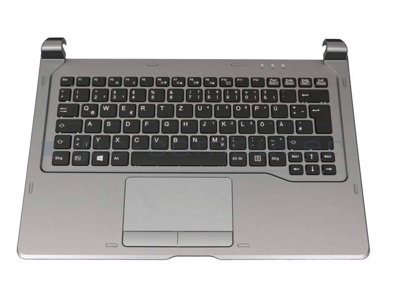 Fujitsu 38045196 Tangentbord inkl. Topcase DE (deutsch) schwarz/grau - 38045196