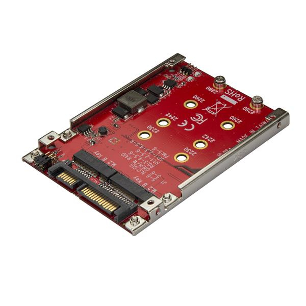 Adaptateur StarTech double emplacement M.2 vers SATA 2,5 pouces