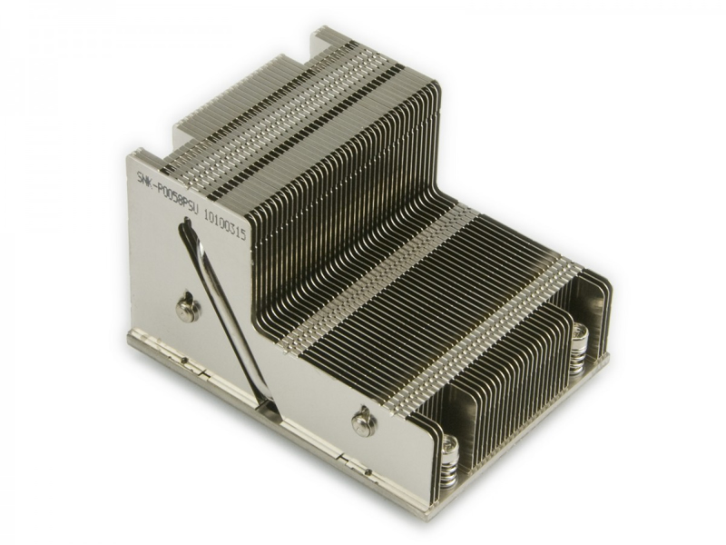 SuperMicro SNK-P0058PSU, 2U Passive CPU HS for X10 2U 24-DIMM Ultra Series Servers - SNK-P0058PSU