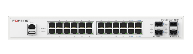 Fortinet FortiSwitch-124F is a performance/price competitive switch with 24x - Switch - RJ-45 - FS-124F