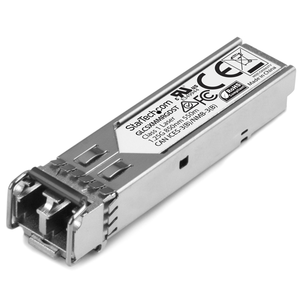 StarTech Cisco GLC-SX-MM-RGD Compatible SFP Transceiver Module - 1000BASE-SX - Fiber optic - 1250 Mbit/s - SFP - LC - SX - 550 m - GLCSXMMRGDST