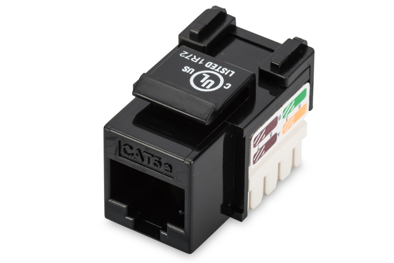 DIGITUS CAT5e RJ45 Keystone Black - DN-93501