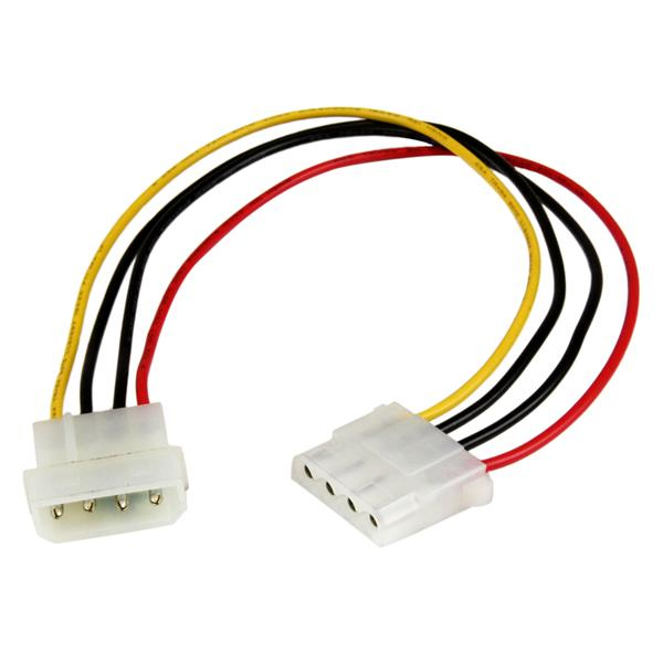 StarTech 12in LP4 Power Extension Cable M/F - LP4POWEXT12