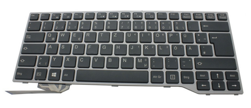 Fujitsu KEYBOARD BLACK W/ BL GERMAN E733 E734 E743 E744