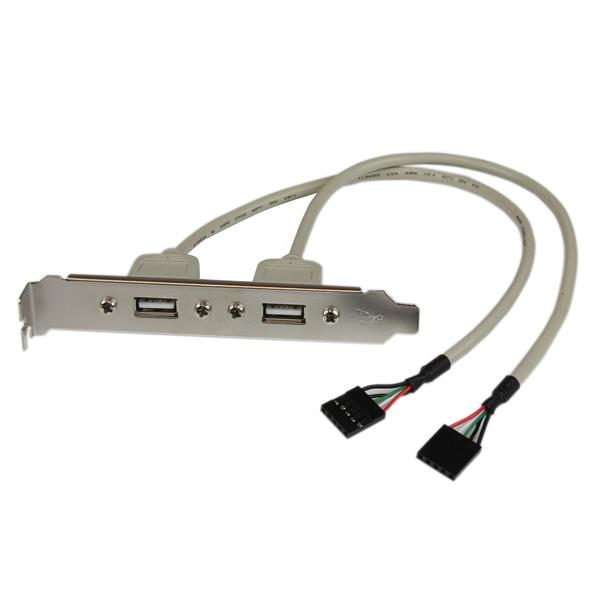 StarTech USBPLATE Adaptateur de plaque à fente USB A à 2 ports