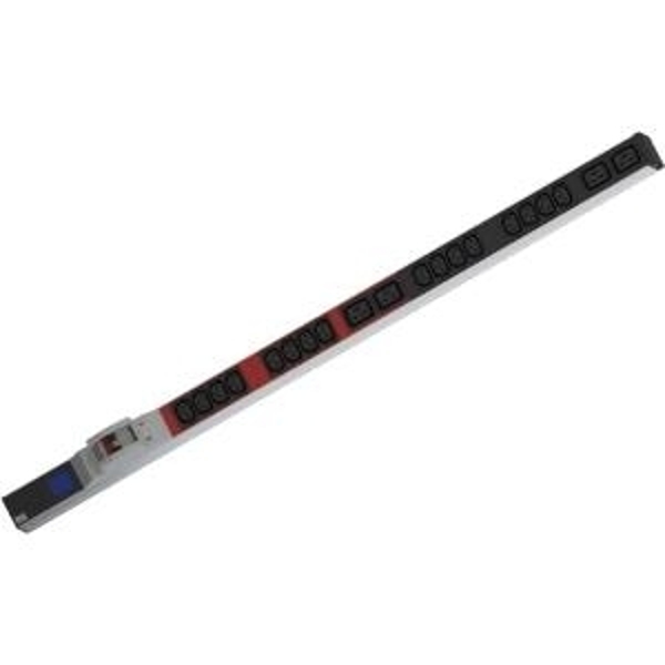 Bachmann BlueNet BN0500 - Metered - Black - Blue - Gray - Red - LCD - 20 AC outlets - C13 coupler,C19 coupler - 3 m