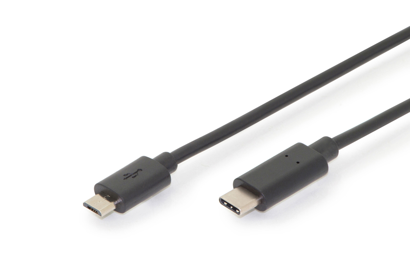 DIGITUS AK-300137-018-S Câble USB-C vers Micro-B 1,8 m