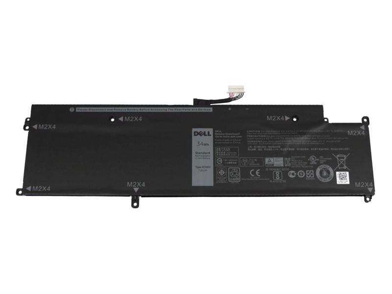 0WY7CG Batteri 34Wh Original
