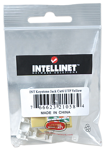 Cat 6 modulær jack UTP Keystone Jack - 210584