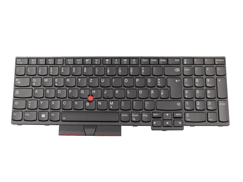 81F01AL Tastatur DE (deutsch) Svart/Svart mit Backlight und Mouse-Stick