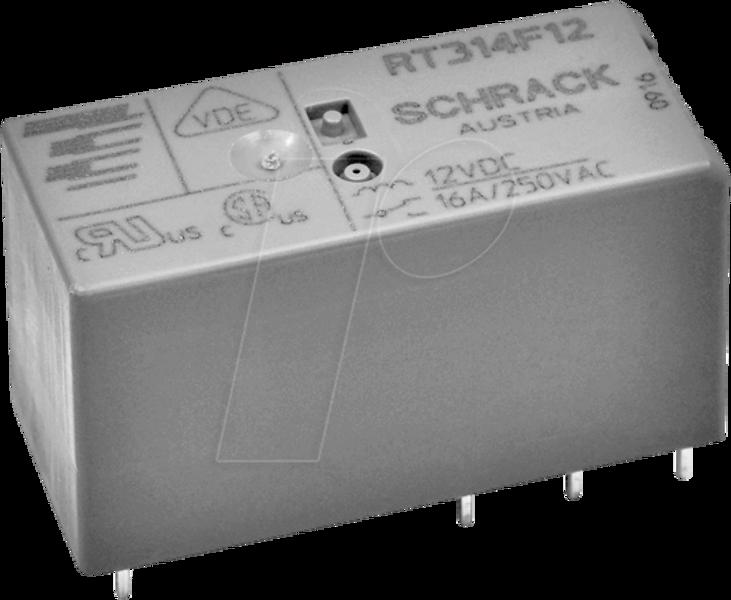 RTS3T024 - Power relay SCHRACK RT, 24 V DC, 16 A