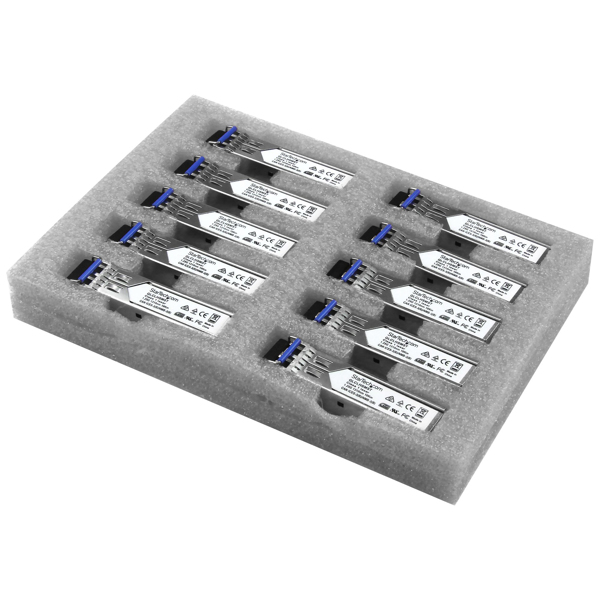 StarTech.com Cisco GLC-LH-SM Compatible SFP Transceiver Module - 1000BASE-LX/LH - 10 PACK - Fiber optic - 1250 Mbit/s - SFP - LC - LH,LX - 10000 m - GLCLHSM10PST
