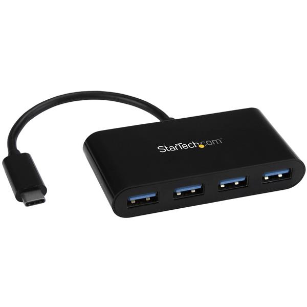 StarTech 4 Port USB 3.0 Hub USB-C to 4x USB-A - HB30C4AB