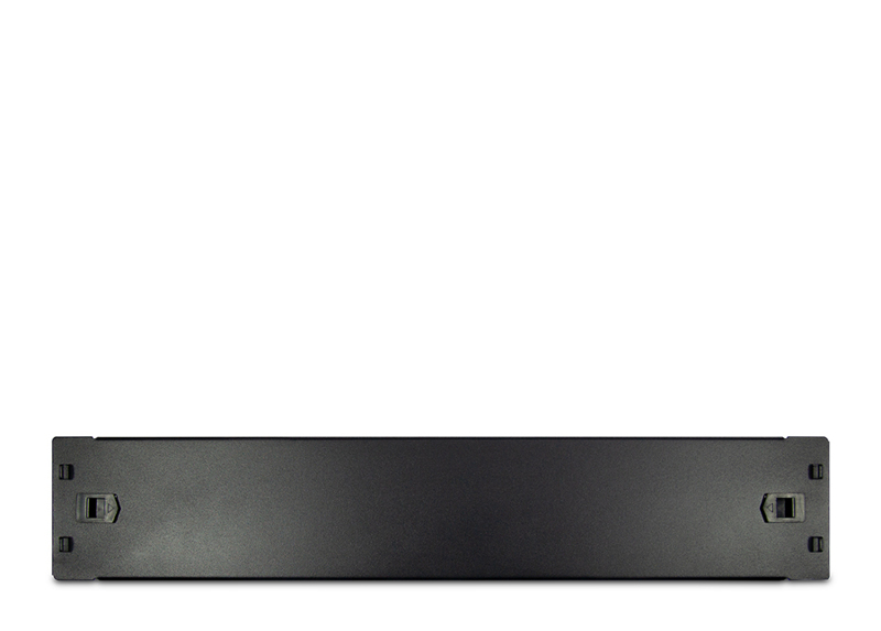 Panneau d'obturation Inter-Tech - Noir, RAL 9005 - 2U (19")