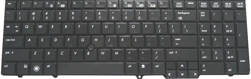 HP Bärbar dator Tangentbord 6550/6555b UK - 613386-031