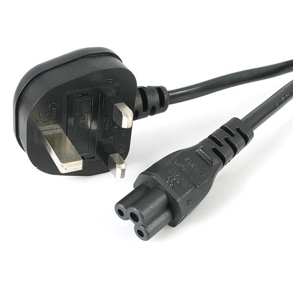 StarTech 2m Laptop Power Cord 3 Slot UK BS-1363 C5 - PXTNB3SUK2M