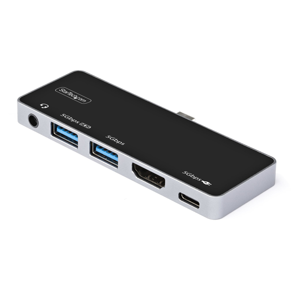 USB-C Digital AV Multiport Adapter - USB-C to 4K 60Hz HDMI 2.0, USB-C Power Delivery 100W, 3-Port USB 3.0 Hub, Audio - USB-C Mini Dock - - DKT30ICHPD