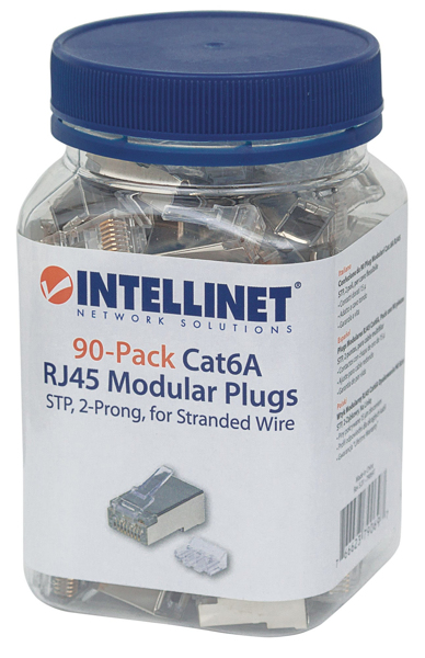 Lot de 90 fiches modulaires RJ45 Cat6A - STP
