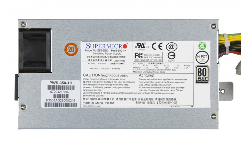 SuperMicro PWS-350-1H - Adaptateur secteur