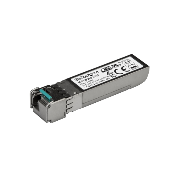 StarTech.com MSA Uncoded SFP+ Transceiver Module - 10GBASE-BX - 10 GbE Gigabit Ethernet BiDi Fiber (SMF) (SFP10GBBXDST) - Fiber optic - 10000 Mbit/s - SFP+ - LC - BX - 10000 m