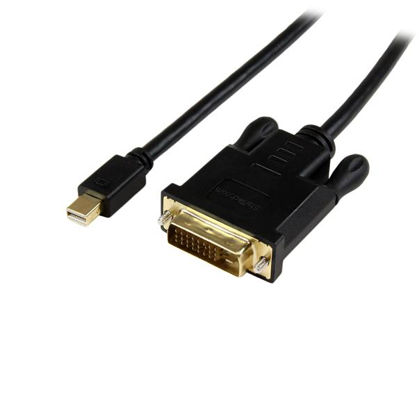 StarTech Mini DP to DVI Cable 0.9m Black MDP2DVIMM3BS - MDP2DVIMM3BS