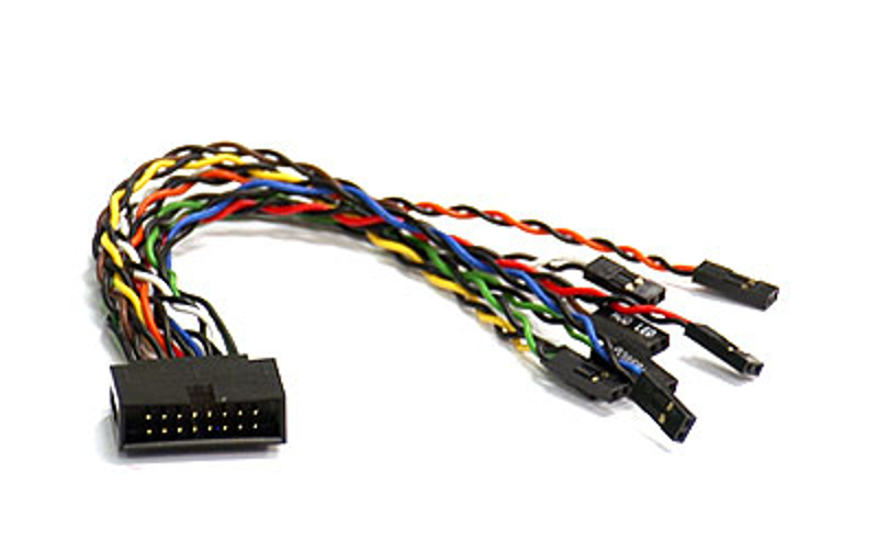 Supermicro Front Panel Switch Cable - 0.15 m - 16-pin - Silver - CBL-0084L