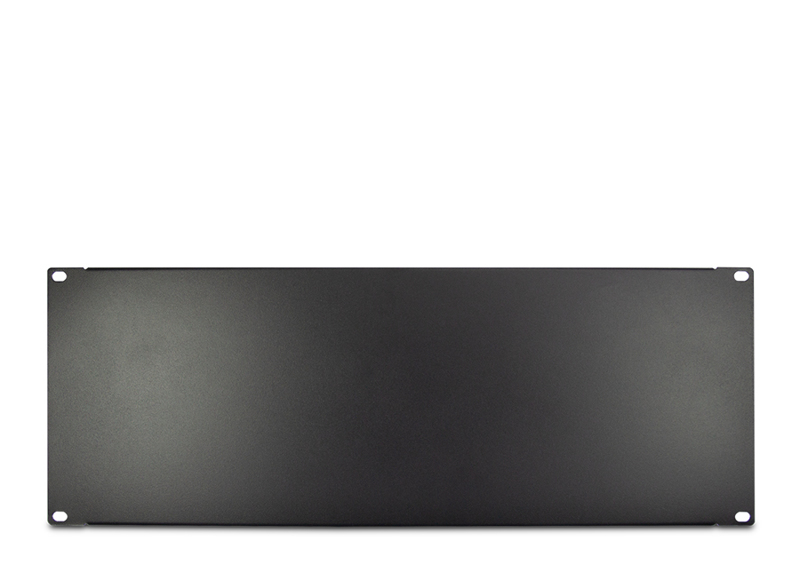 Inter-Tech Tôle métallique - Noir, RAL 9005 - 4U (19")