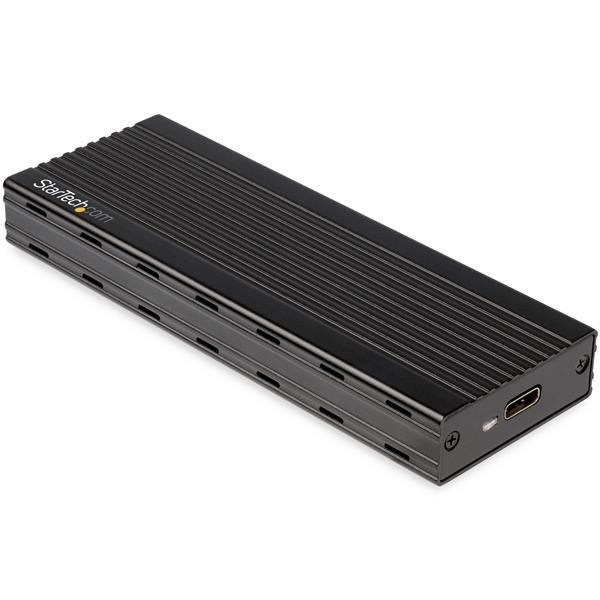 StarTech M.2 NVMe SSD enclosure for PCIe SSDs - USB 3.1 Gen 2 Type C - Thunderbolt 3 compatible - M2E1BMU31C - storage enclosure - M.2 - M.2 card - 10 Gbit/s - USB 3.1 (Gen 2) - black - M2E1BMU31C