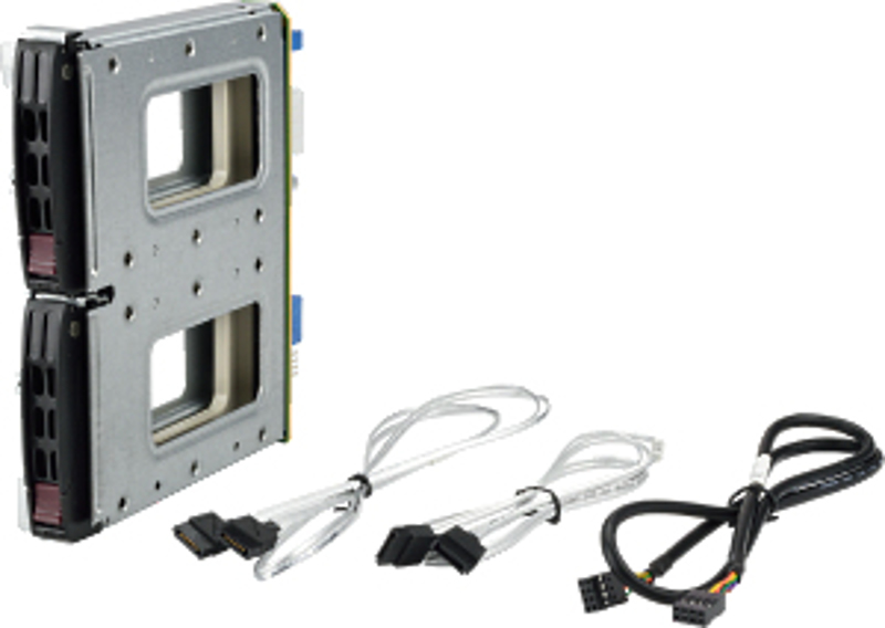 SuperMicro MCP-220-84610-0N, double disque dur SAS 3 2,5" 12 Gbit/s avec LED d'état, pour châssis 846B