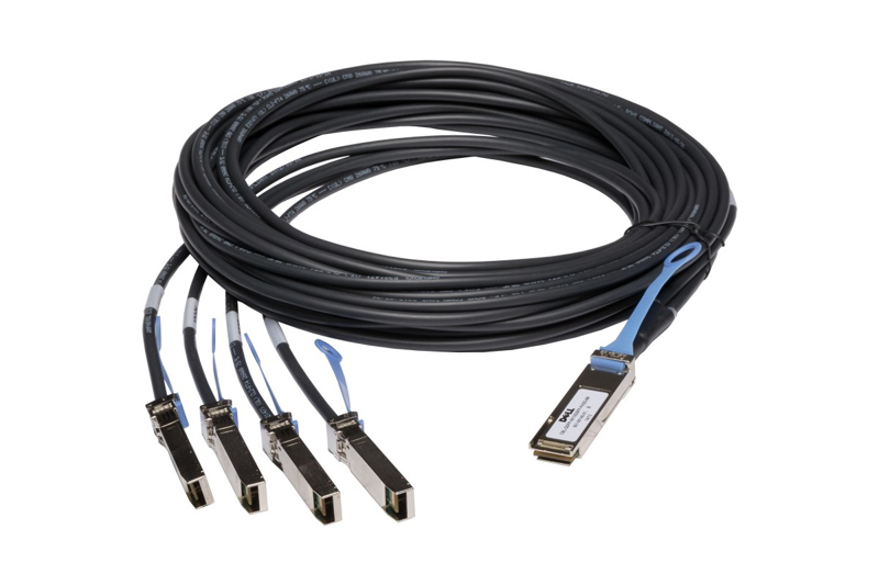 Passive Copper Breakout Cable - Netzwerkkabel - QSFP+ - SFP+ - 1,0m - für Force10, Force10 S-Series, Networking S6000, PowerConnect 81XX (470-13547)