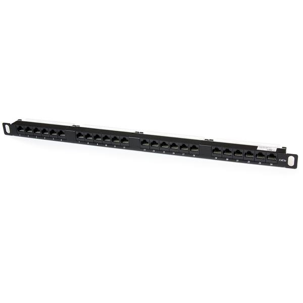 Panneau de brassage StarTech 24 ports 0,5U Cat5e PANELHU24